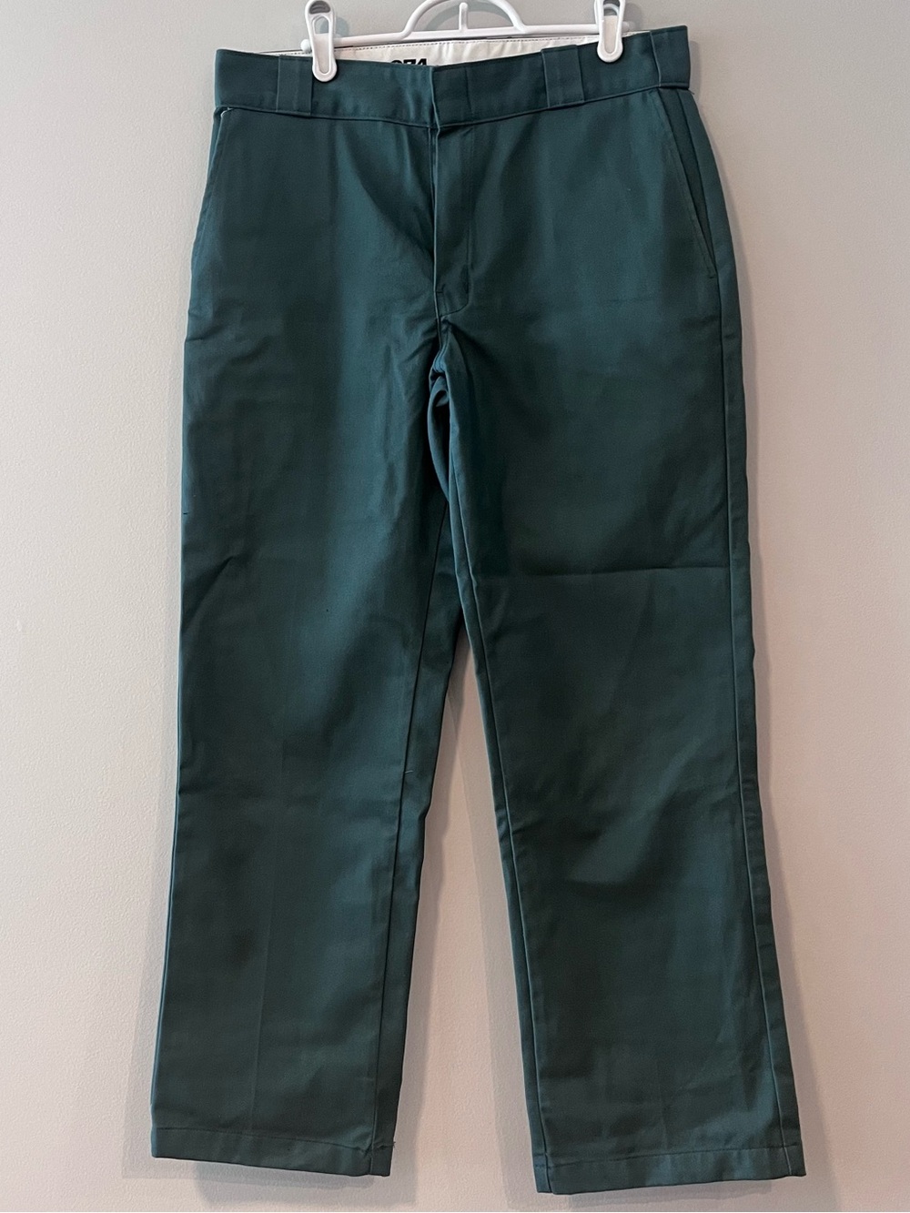 Dickies ‘Original Fit’ Men's Teal Straight-Leg Chinos